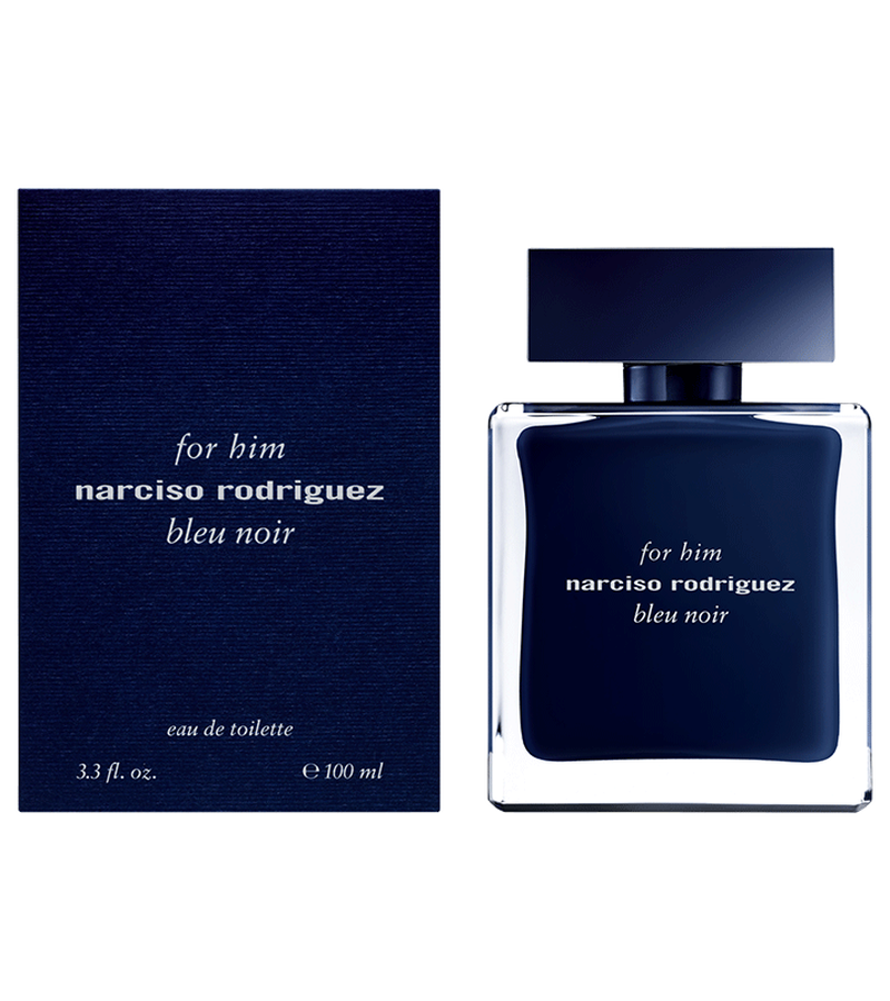 Narciso Rodriguez For Him Bleu Noir Eau de Toilette Spray for Men 3.3 Oz / 100 ml