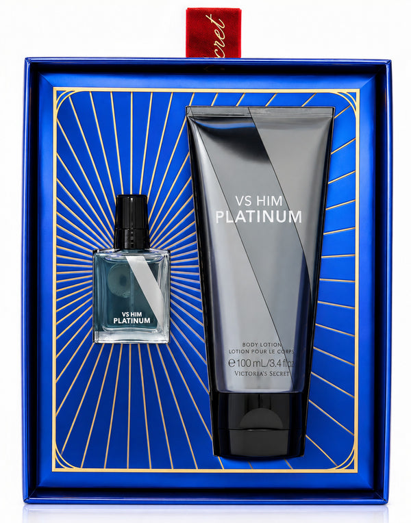 Victoria's Secret VS Him Platinum Gift Set Set: 0.25 oz bottle