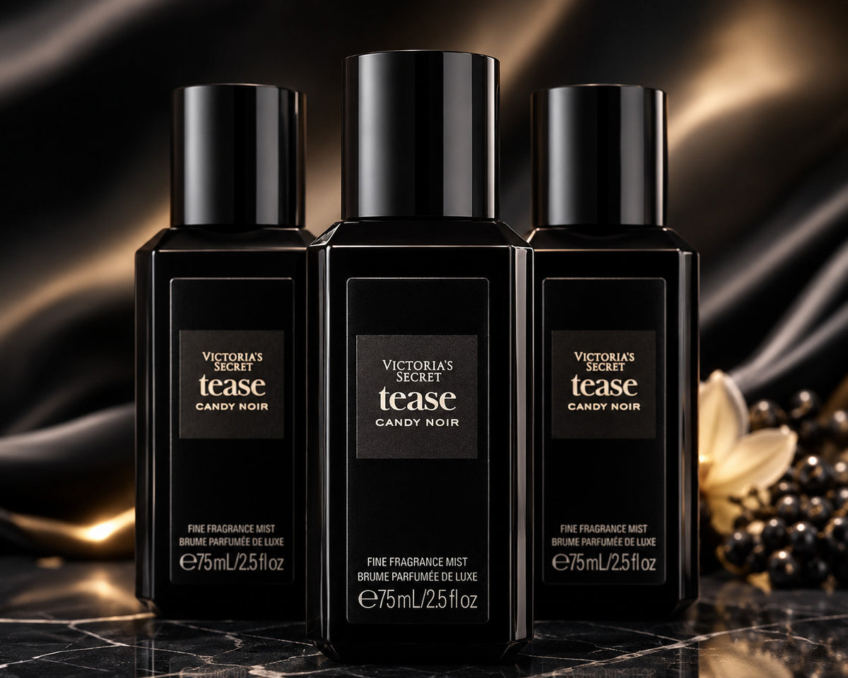 Victoria's Secret Tease Candy Noir 3 x 2.5 oz bottle