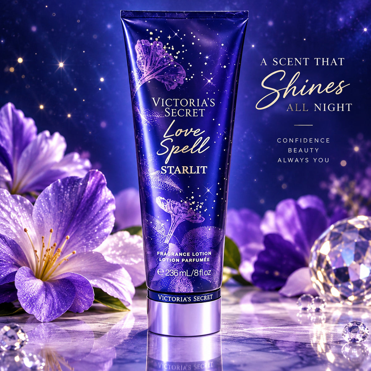 Victoria's Secret Love Spell Starlet Body Lotion for Women 8.0 Oz / 236 ml