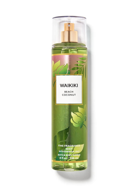 WAIKIKI Beach Coconut Bath & Body Works 8.0 Oz 236 ml Fine Fragrance Mist Spray Women